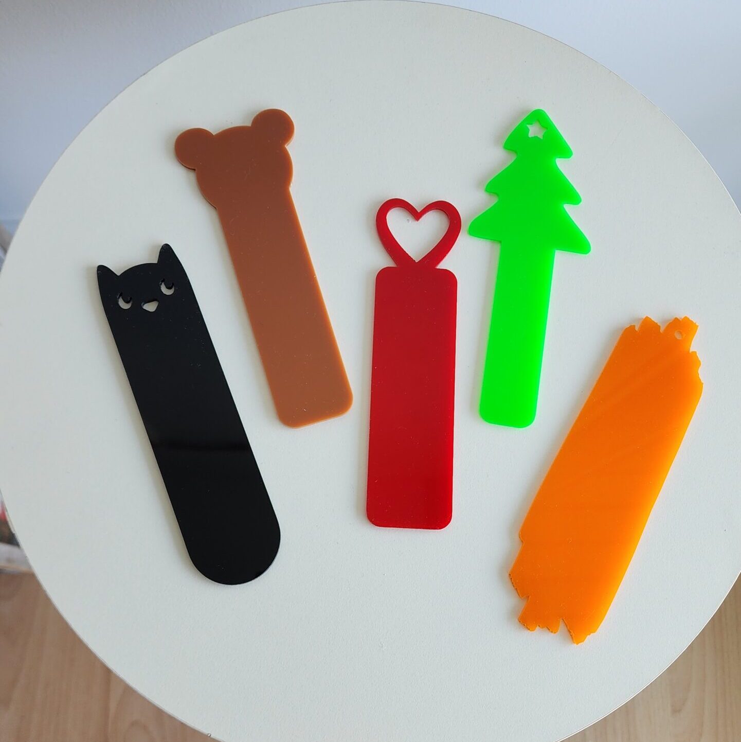 Ayıcık Pleksi Kitap Ayracı 3.5x14cm - Görsel 3