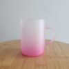 Pembe Renk Buzlu Cam Çay Fincanı 6x9cm