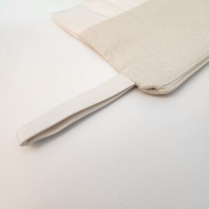 Krem Fermuarlı Alt Kısmı Süblimasyona Uygun Kumaşlı Clutch Çanta