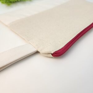 Fuşya Fermuarlı Alt Kısmı Süblimasyona Uygun Kumaşlı Clutch Çanta