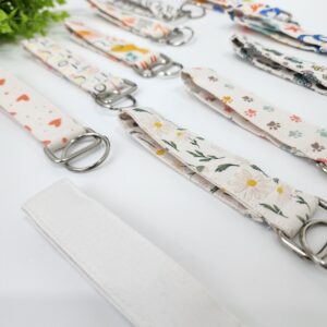 Kişiselleştirilebilir Çok Renkli Şekilli Kumaş Anahtarlık 2.5x15cm