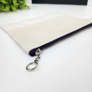 Mor Fermuarlı Alt Kısmı Süblimasyona Uygun Kumaşlı Clutch Çanta