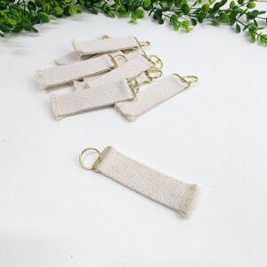 Kişiselleştirilebilir Gold Aksesuarlı Kordon Anahtarlık 3x11cm 10 Adet