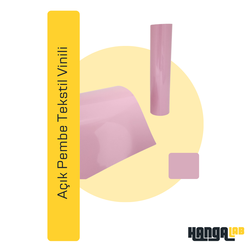 Açık Pembe Tekstil Vinili 25x30cm