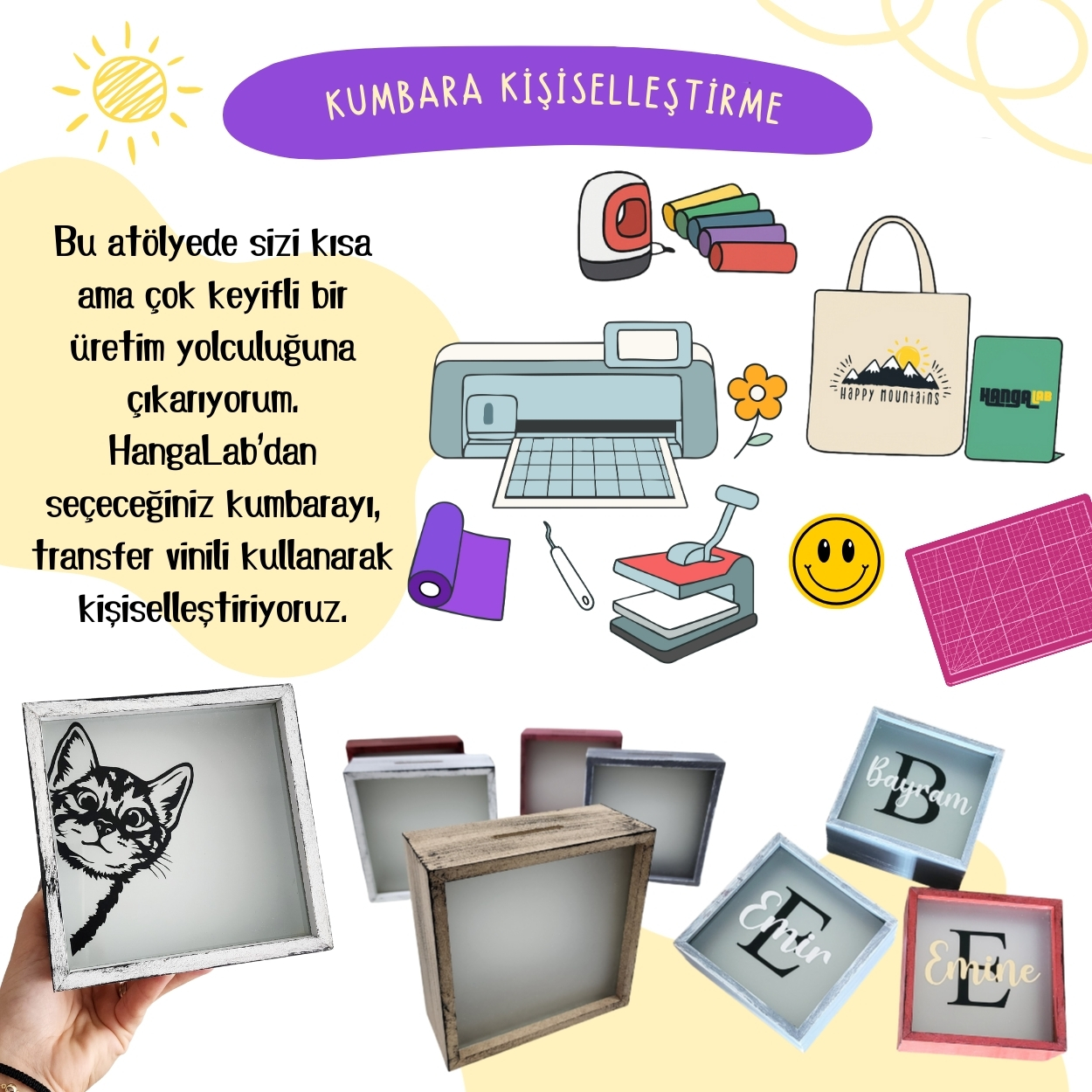 Anne-Çocuk Kumbara Kişiselleştirme Atölyesi